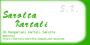 sarolta kartali business card